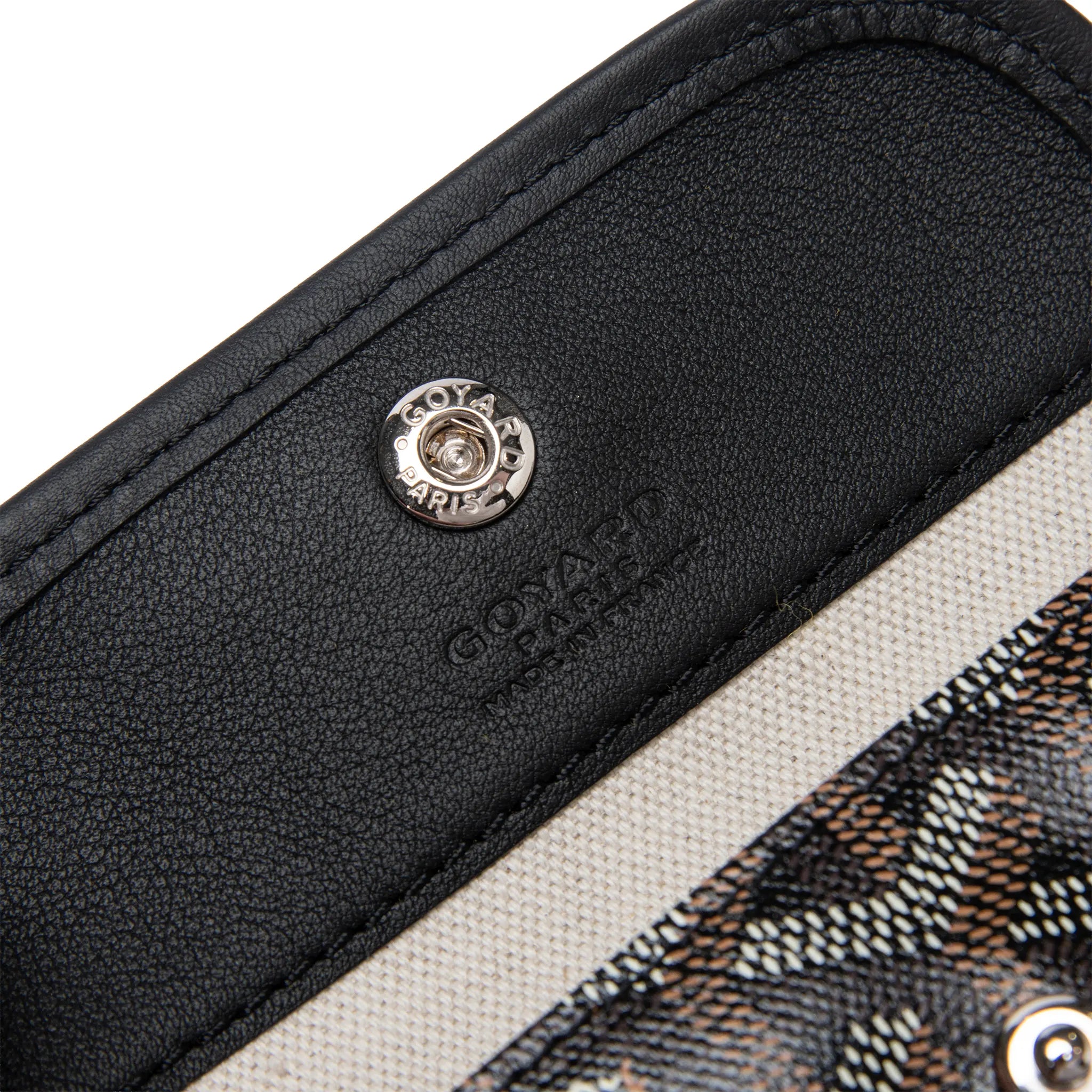 Detailed View of Goyard Anjou Mini Black Bag ANJOUSMINCG01TY01P